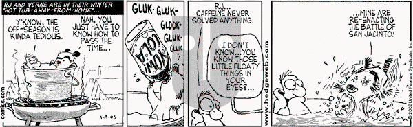 Over the Hedge on Wednesday January 8, 2003 Comic Strip