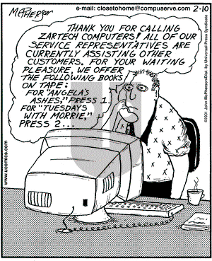 Close to Home on Saturday February 10, 2001 Comic Strip