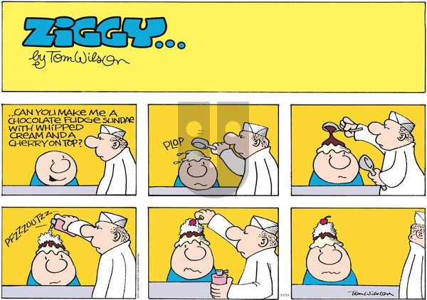 Ziggy on Sunday November 11, 2012 Comic Strip