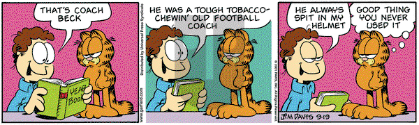 Garfield on Wednesday September 19, 2001 Comic Strip
