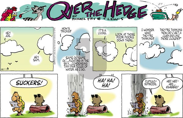 Over the Hedge on Sunday October 18, 2015 Comic Strip