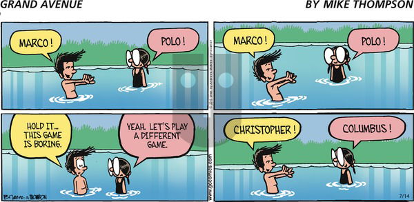 Grand Avenue on Sunday July 14, 2019 Comic Strip