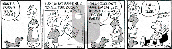 Drabble on Wednesday December 3, 2003 Comic Strip