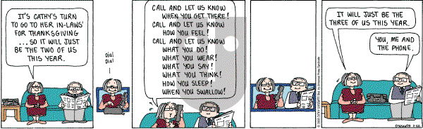 Cathy Classics - Saturday November 22, 2008 Comic Strip