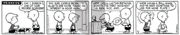 Peanuts on Friday May 8, 1953 Comic Strip
