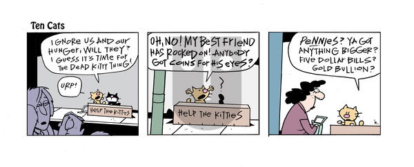 Ten Cats on Saturday June 7, 2025 Comic Strip