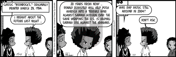 The Boondocks on Wednesday February 8, 2012 Comic Strip