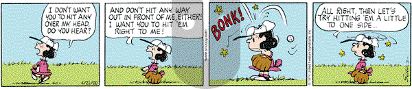 Peanuts - Friday April 21, 2000 Comic Strip