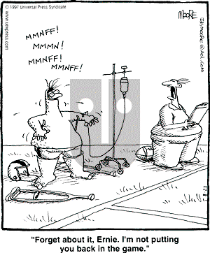 In the Bleachers - Saturday August 23, 1997 Comic Strip