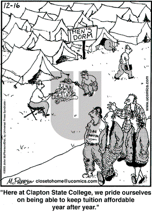 Close to Home on Tuesday December 16, 2003 Comic Strip