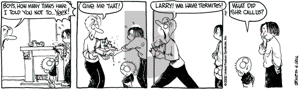 The Buckets on Tuesday November 5, 2002 Comic Strip