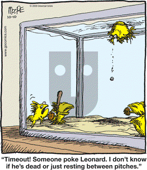 In the Bleachers - Saturday October 10, 2009 Comic Strip