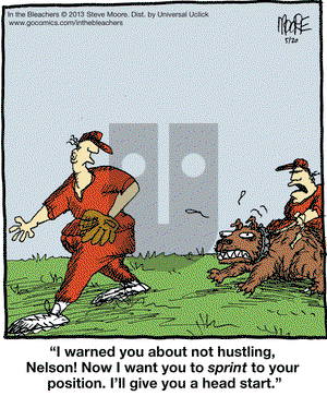 In the Bleachers on Monday May 20, 2013 Comic Strip