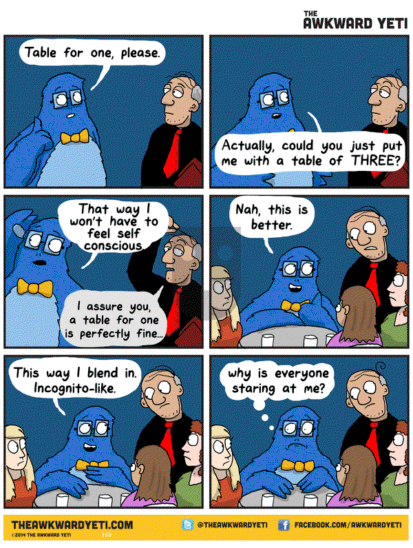 The Awkward Yeti - Tuesday July 7, 2015 Comic Strip