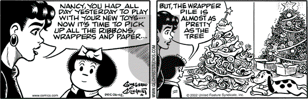 Nancy on Thursday December 26, 2002 Comic Strip