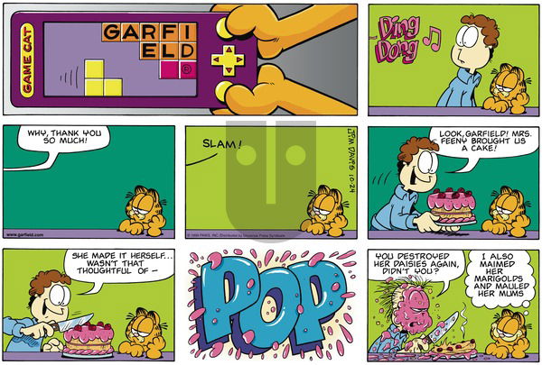 Garfield on Sunday October 24, 1999 Comic Strip