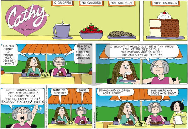 Cathy Classics on Sunday June 10, 2012 Comic Strip