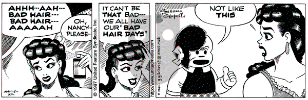 Nancy - Monday May 5, 1997 Comic Strip
