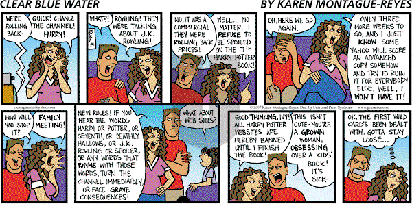Clear Blue Water on Sunday July 1, 2007 Comic Strip
