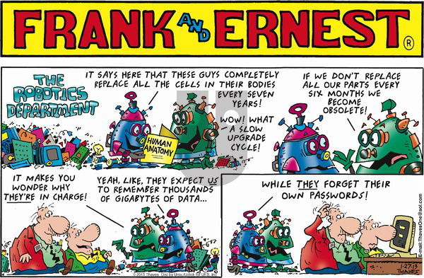Frank and Ernest on Sunday January 27, 2013 Comic Strip