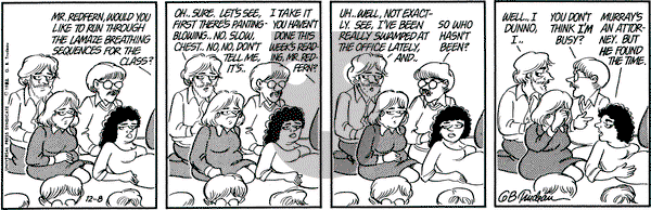 Doonesbury on Wednesday December 8, 1982 Comic Strip