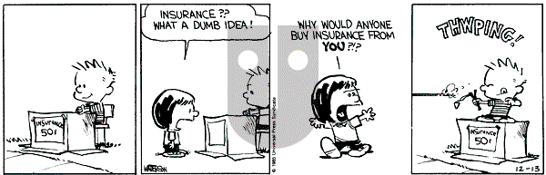 Calvin and Hobbes - Friday December 13, 1985 Comic Strip