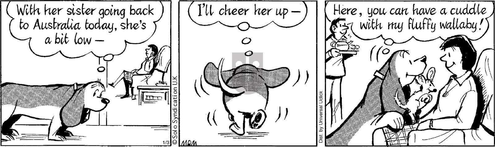 Fred Basset on Friday January 3, 2014 Comic Strip