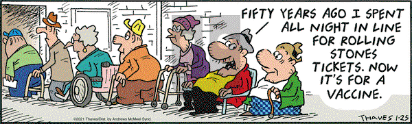 Frank and Ernest on Monday January 25, 2021 Comic Strip