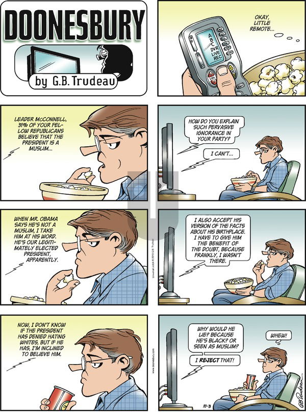 Doonesbury on Sunday October 3, 2010 Comic Strip