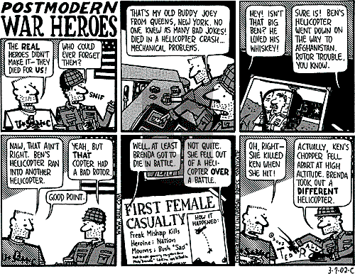 Ted Rall on Monday March 11, 2002 Comic Strip