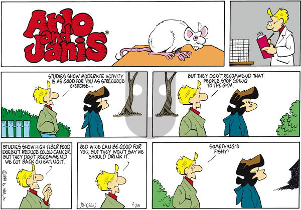 Arlo and Janis on Sunday February 28, 1999 Comic Strip