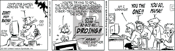 Over the Hedge on Thursday October 30, 1997 Comic Strip