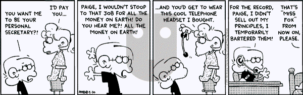 FoxTrot on Wednesday May 30, 2001 Comic Strip