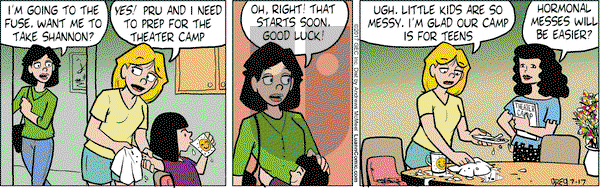 Luann on Monday July 17, 2017 Comic Strip