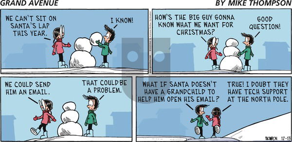 Grand Avenue on Sunday December 13, 2020 Comic Strip