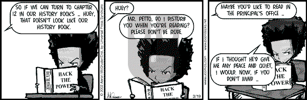The Boondocks on Friday October 21, 2011 Comic Strip