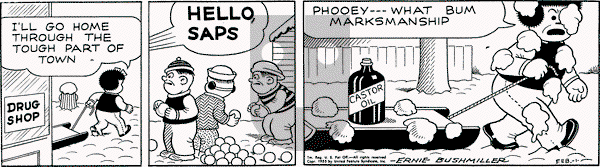 Nancy on Tuesday February 1, 1955 Comic Strip