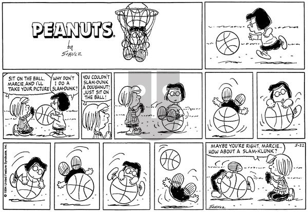 Peanuts on Sunday May 22, 1994 Comic Strip