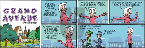 Grand Avenue on Sunday April 30, 2017 Comic Strip