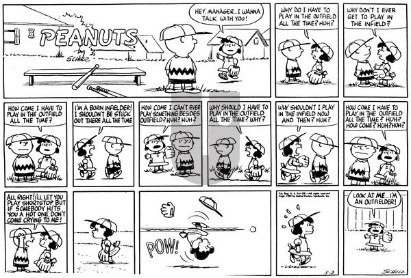 Peanuts on Sunday May 3, 1959 Comic Strip