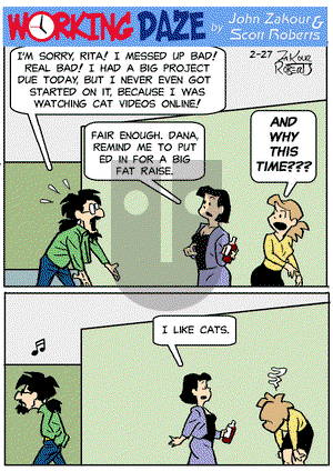 Working Daze - Tuesday February 27, 2024 Comic Strip