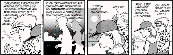 Doonesbury on Monday October 8, 1990 Comic Strip
