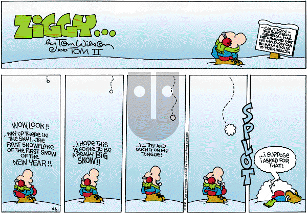 Ziggy - Sunday December 31, 2000 Comic Strip