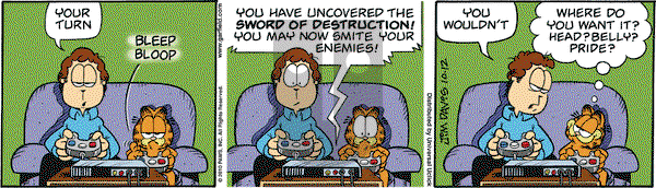 Garfield on Tuesday October 12, 2010 Comic Strip