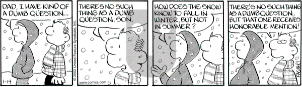 Drabble on Monday January 14, 2002 Comic Strip