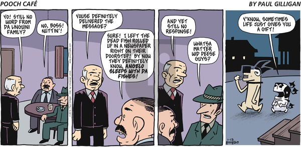 Pooch Cafe on Sunday January 13, 2013 Comic Strip