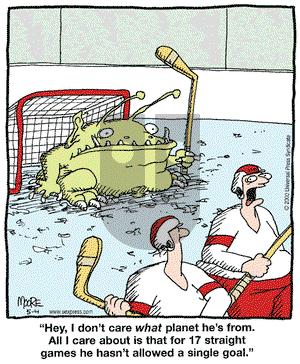 In the Bleachers on Thursday May 4, 2000 Comic Strip