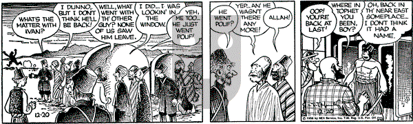 Alley Oop on Thursday December 20, 1956 Comic Strip
