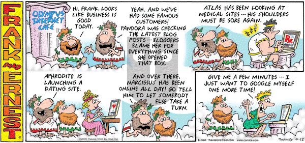 Frank and Ernest on Sunday April 12, 2009 Comic Strip