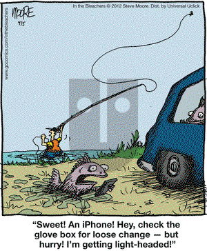 In the Bleachers - Thursday April 5, 2012 Comic Strip